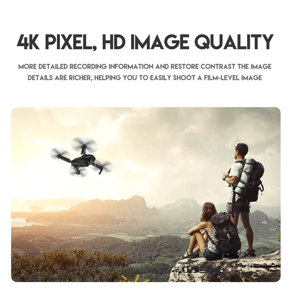 SkyCapture 4K HD Dual Camera Foldable Drone +4 Battery - Dual Camera Drone Readi Gear