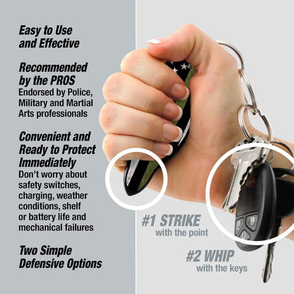 Ultimate Self Defense Keychain - Legal for Airplane Carry - Self Defense Keychain Readi Gear