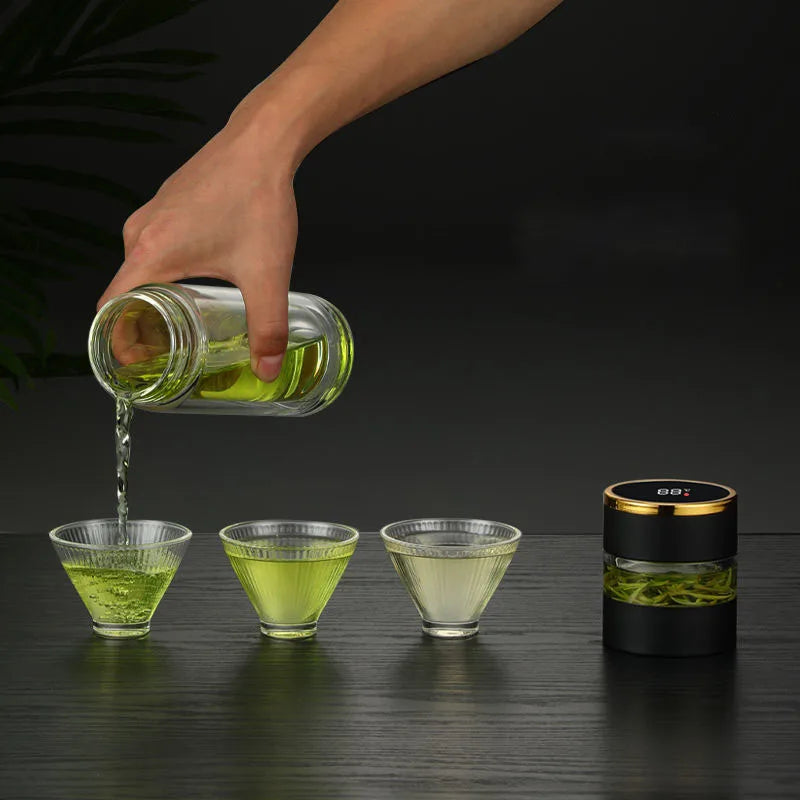 Smart Tea Infuser 450 ml Stainless Steel Insulated Travel Mug - Smart travel thermos Readi Gear