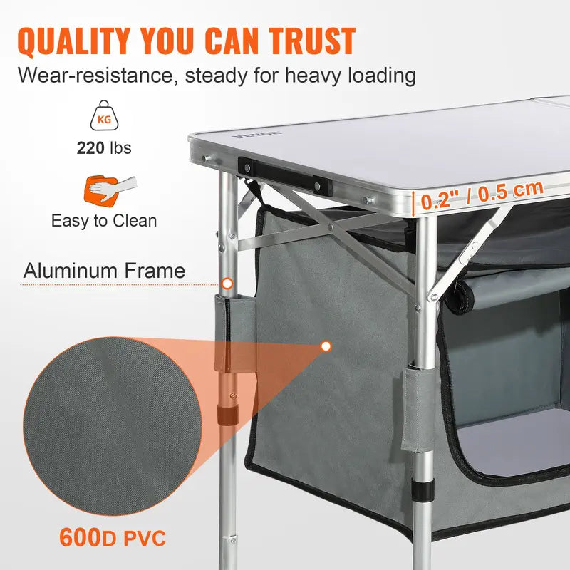 CampMaster Quick Setup Folding Table - Camping table Readi Gear