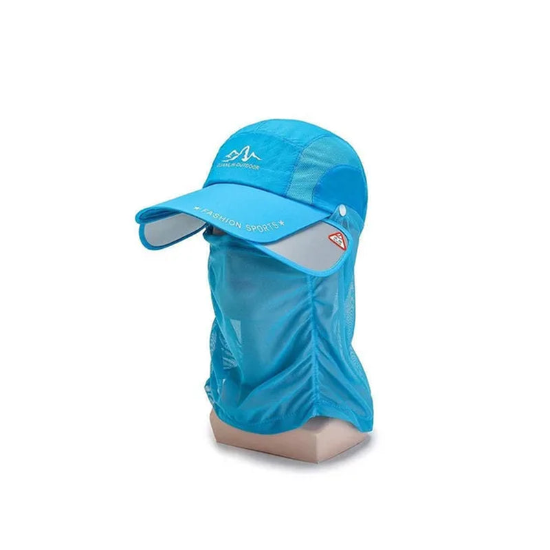 Fishing Sun Hat with UV Protection Face Mask & Sunshade Veil - Fishing Sun Hat with UV Protection Face Mask & Sunshade Veil Readi Gear