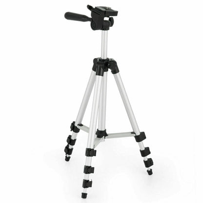 360° Swivel Camera Tripod Stand & Phone Holder for iPhone, Samsung + Bag - Readi Gear