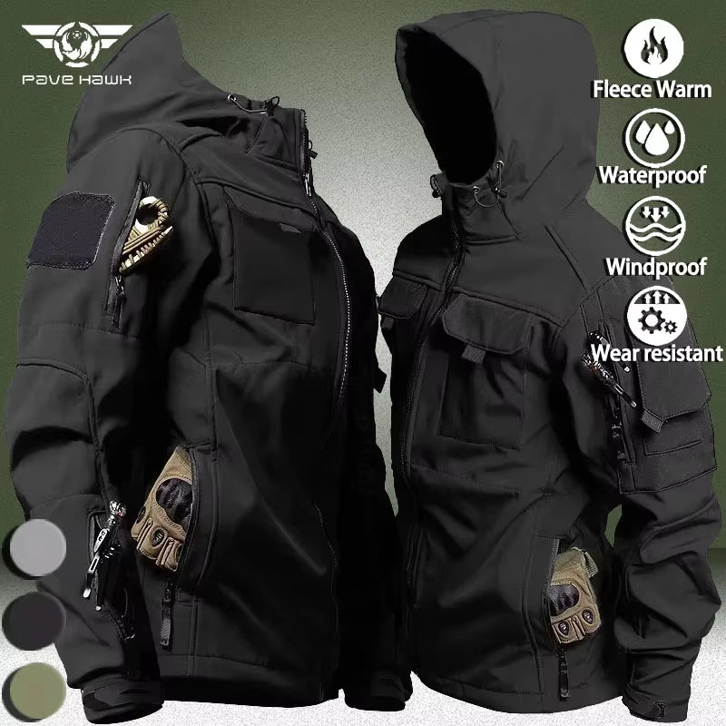 SpecOps Waterproof Tactical Jacket - Combat-Ready Multi-Pocket Softshell - Tactical Jacket Readi Gear