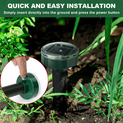 Solar-Powered Ultrasonic Pest Repeller 2-Pack - Moles, Mice, Rodents - Solar-Powered Ultrasonic Pest Repeller 2-Pack - Moles, Mice, Rodents Readi Gear