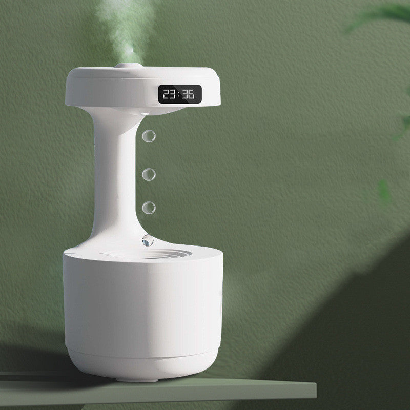 GravityFlow LED Humidifier - Anti-Gravity Mist, Aroma Diffuser & Clock - Anti gravity aroma diffuser Readi Gear