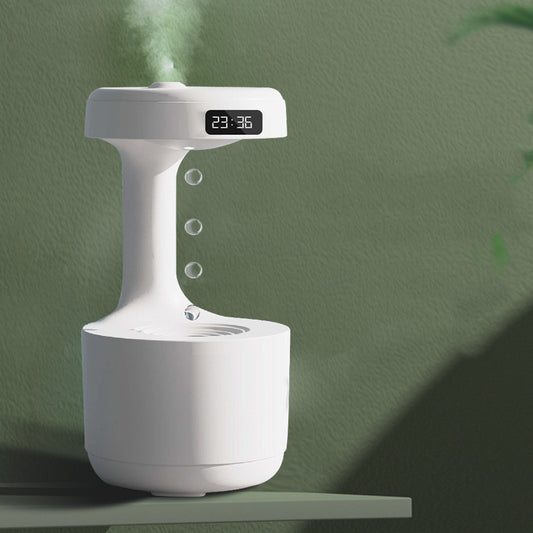 GravityFlow LED Humidifier - Anti-Gravity Mist, Aroma Diffuser & Clock - Anti gravity aroma diffuser Readi Gear