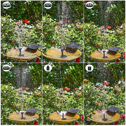 SolarSplash Pond Fountain Kit - Solar-Powered Pond Fountain Kit Readi Gear
