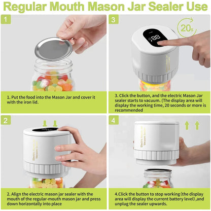 MasonSeal Cordless Mason Jar Vacuum Sealer - Mason Jar Vacuum Sealer Readi Gear