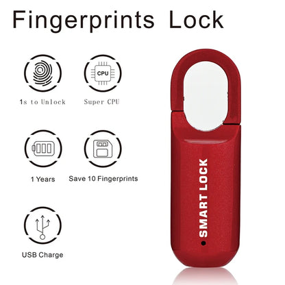 TouchSecure Fingerprint Keyless Padlock - TouchSecure Fingerprint Keyless Padlock Readi Gear