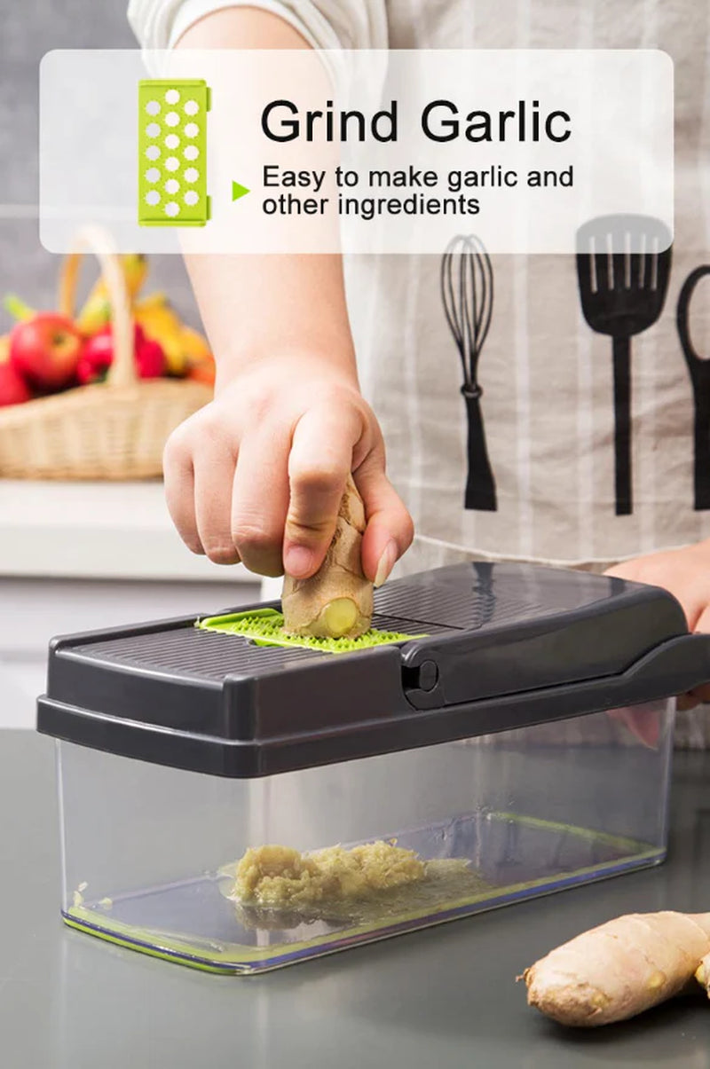 MasterChef 14-Piece Vegetable Fruit Chopper Dicer Slicer Set - Kitchen Slicer Readi Gear