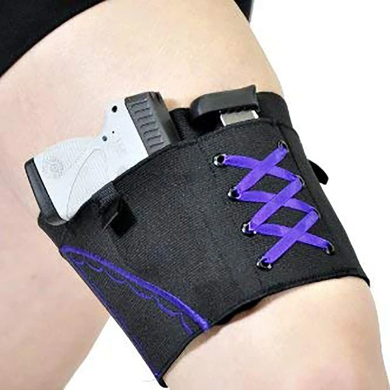 GlamGuard Adjustable Anti-Slip Thigh Holster for Women - GlamGuard Adjustable Anti-Slip Thigh Holster for Women Readi Gear