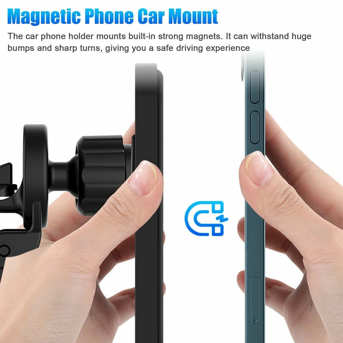 Magnetic Wireless Car Charger Mount for iPhone 12 13 14 Pro Max - Magnetic wireless car charger Readi Gear