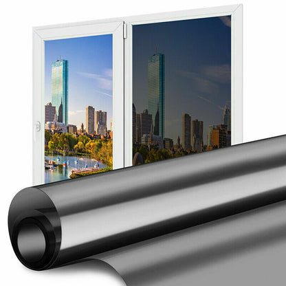 PrivacyShield Reflective Window Film - UV & Heat Blocker for Home/Office - Reflective Privacy Window Film Readi Gear