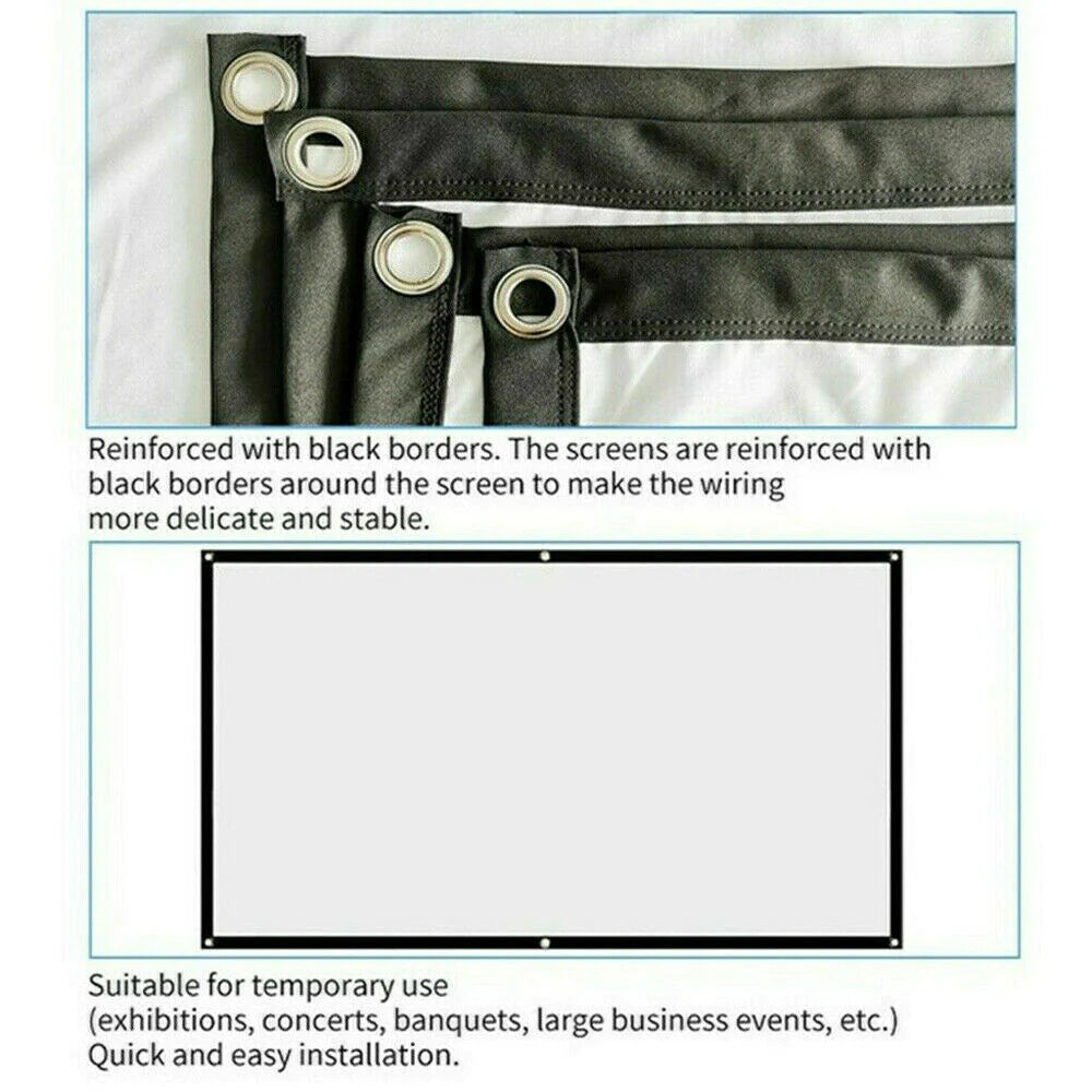 ScreenMagic 16:9 Portable HD Projection Screen - Home & Outdoor Use - Projection screen Readi Gear