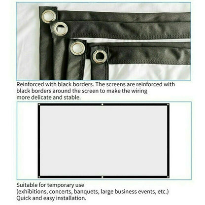 ScreenMagic 16:9 Portable HD Projection Screen - Home & Outdoor Use - Projection screen Readi Gear