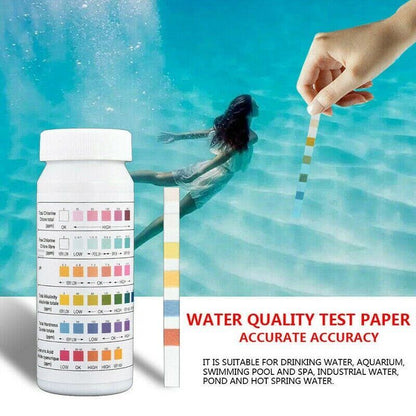 AquaGuard 6-in-1 Pool & Spa Test Strips - Fast Chlorine & pH Testing - Pool water testing kit Readi Gear