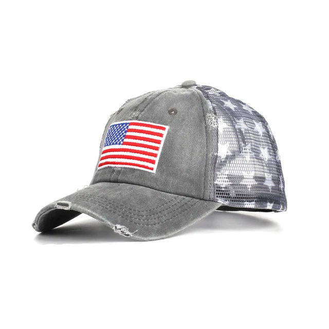 Star-Spangled Denim Baseball Cap - Hat Readi Gear