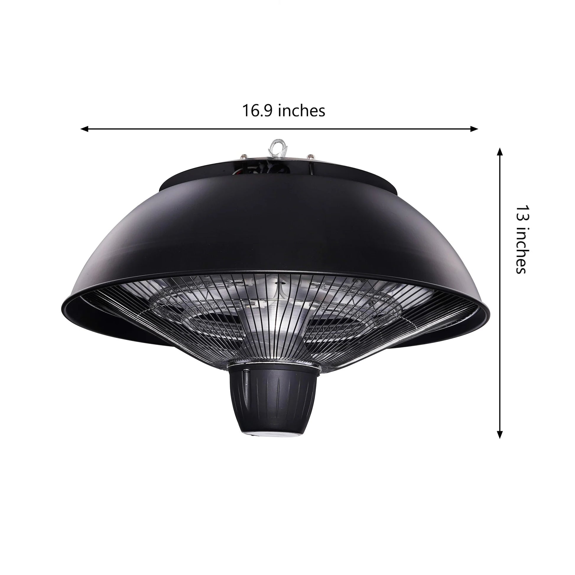 CozyGlow 1500W Indoor/Outdoor Hanging Patio Heat Lamp - Hanging patio heater Readi Gear