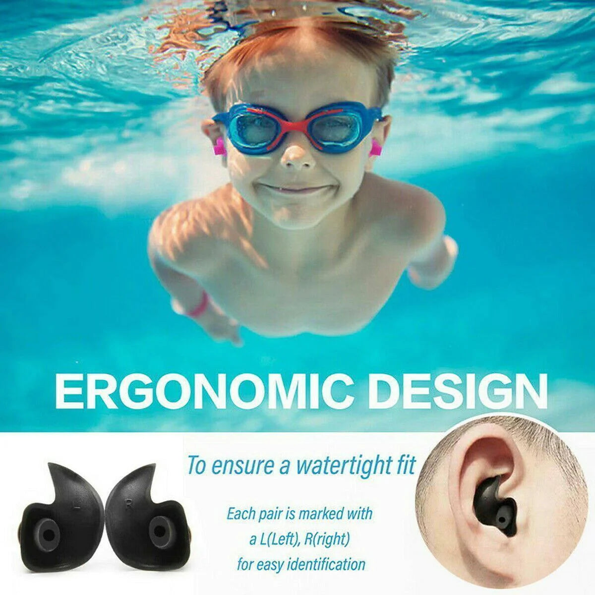 Premium Soft Silicone Ear Plugs for Snore Relief, Swimming & Travel (5/10 Pairs) - Earplugs Readi Gear