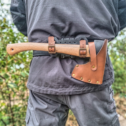 WildernessPro Universal Leather Axe Cover & Holster - Leather axe cover and holster Readi Gear