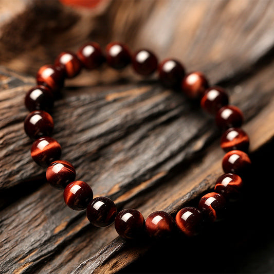 Red Tiger Eye Anti-Fatigue Gemstone Bracelet - Red Tiger Eye Anti-Fatigue Gemstone Bracelet Success Readi Gear