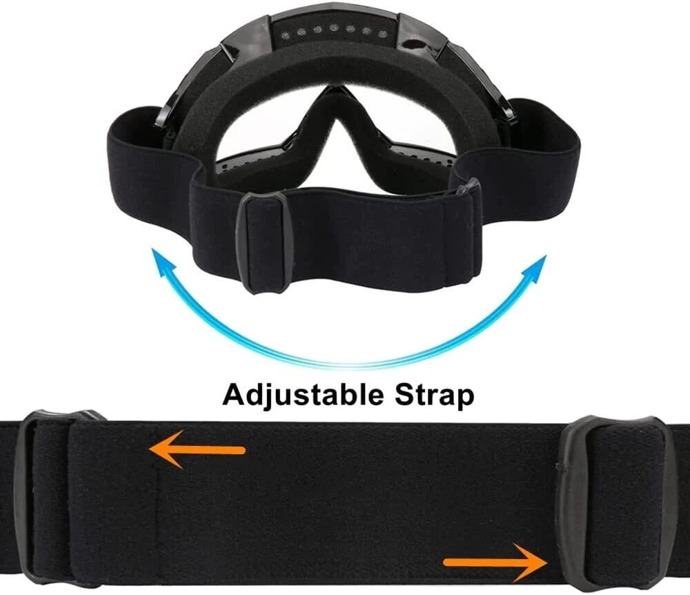 ProVision Motocross Goggles - High Impact, Anti-Fog, UV Protection - Motorcycle goggles Readi Gear