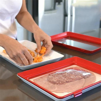 FreshGuard Stackable Food Preservation Tray - Reusable & Eco-Friendly - Food preservation tray Readi Gear
