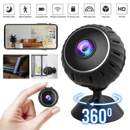 StealthView 360° Mini HD Wifi Wireless Nanny Spy Camera - Readi Gear