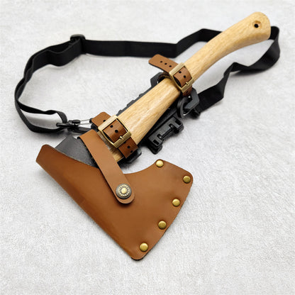 WildernessPro Universal Leather Axe Cover & Holster - Leather axe cover and holster Readi Gear