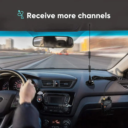 MaxReach Baofeng-Compatible Antenna – Car Mount, Extended Range - radio antenna Readi Gear