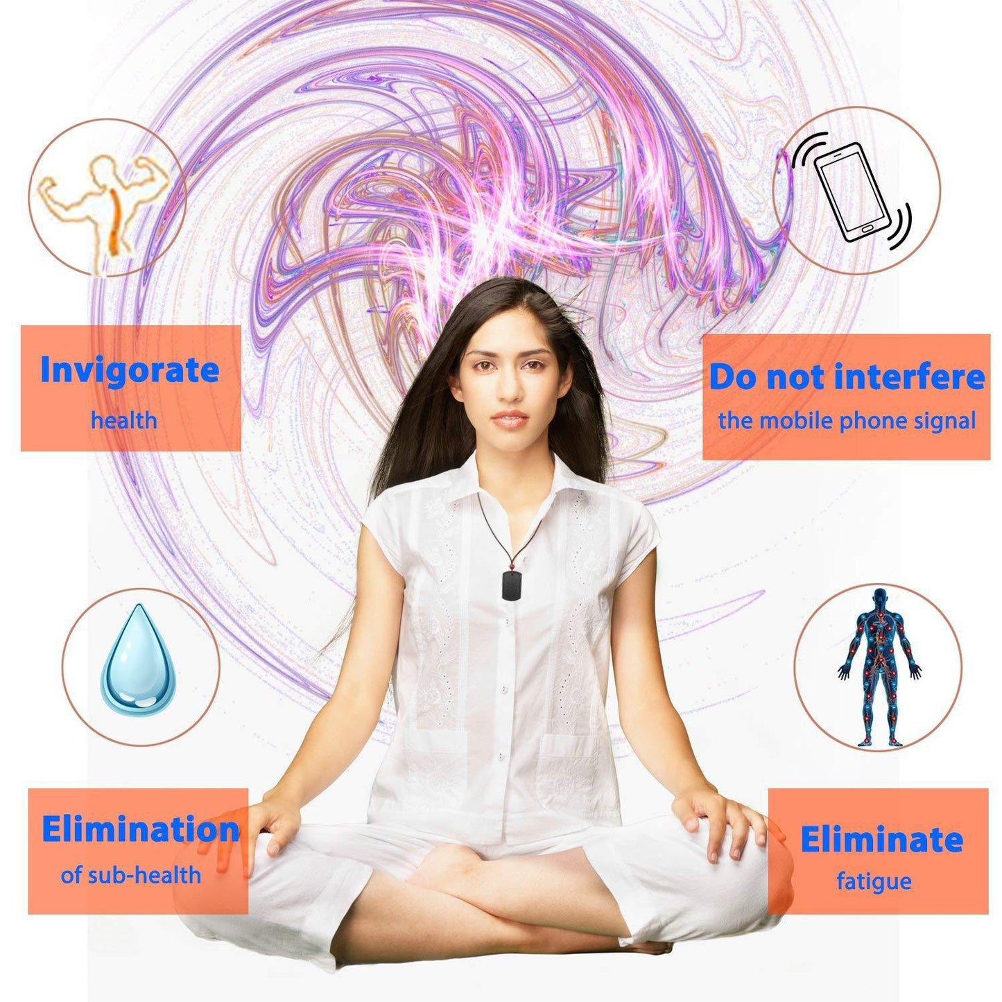 Quantum Pendant Anti EMF Radiation Protection Necklace - Anti EMF Radiation Protection Pendant Readi Gear