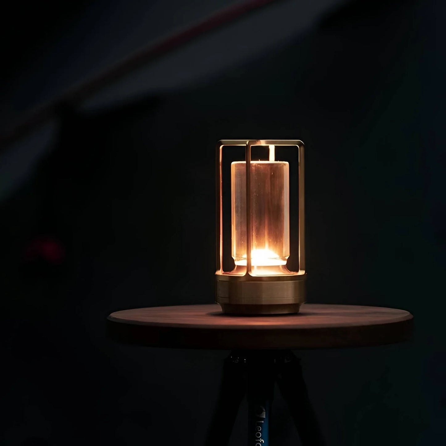 NordicWoods Rustic Lantern - USB Rechargeable Cabin Light - rustic table lamp Readi Gear