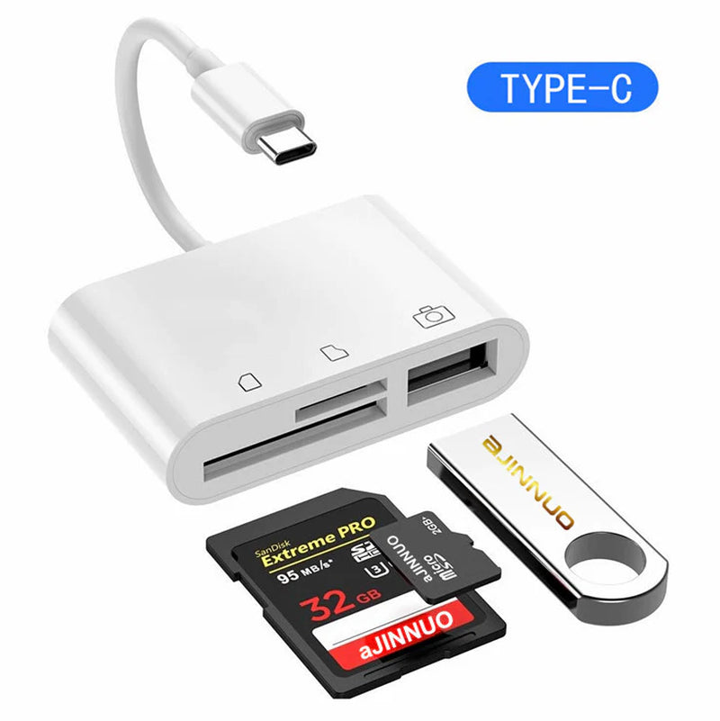PowerHub USB-C 3-in-1 Adapter with SD Card Reader - USB-C Adapters & Hubs Readi Gear