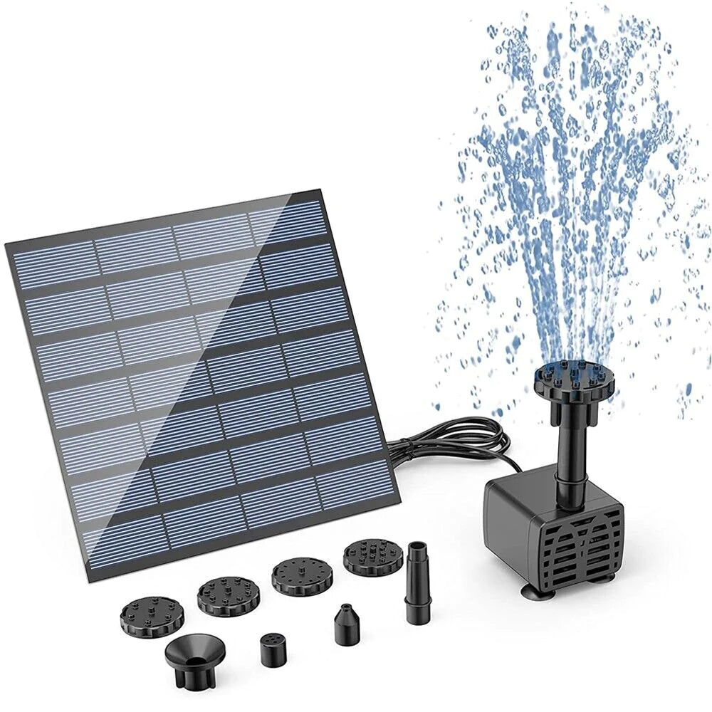 SolarSplash Pond Fountain Kit - Solar-Powered Pond Fountain Kit Readi Gear