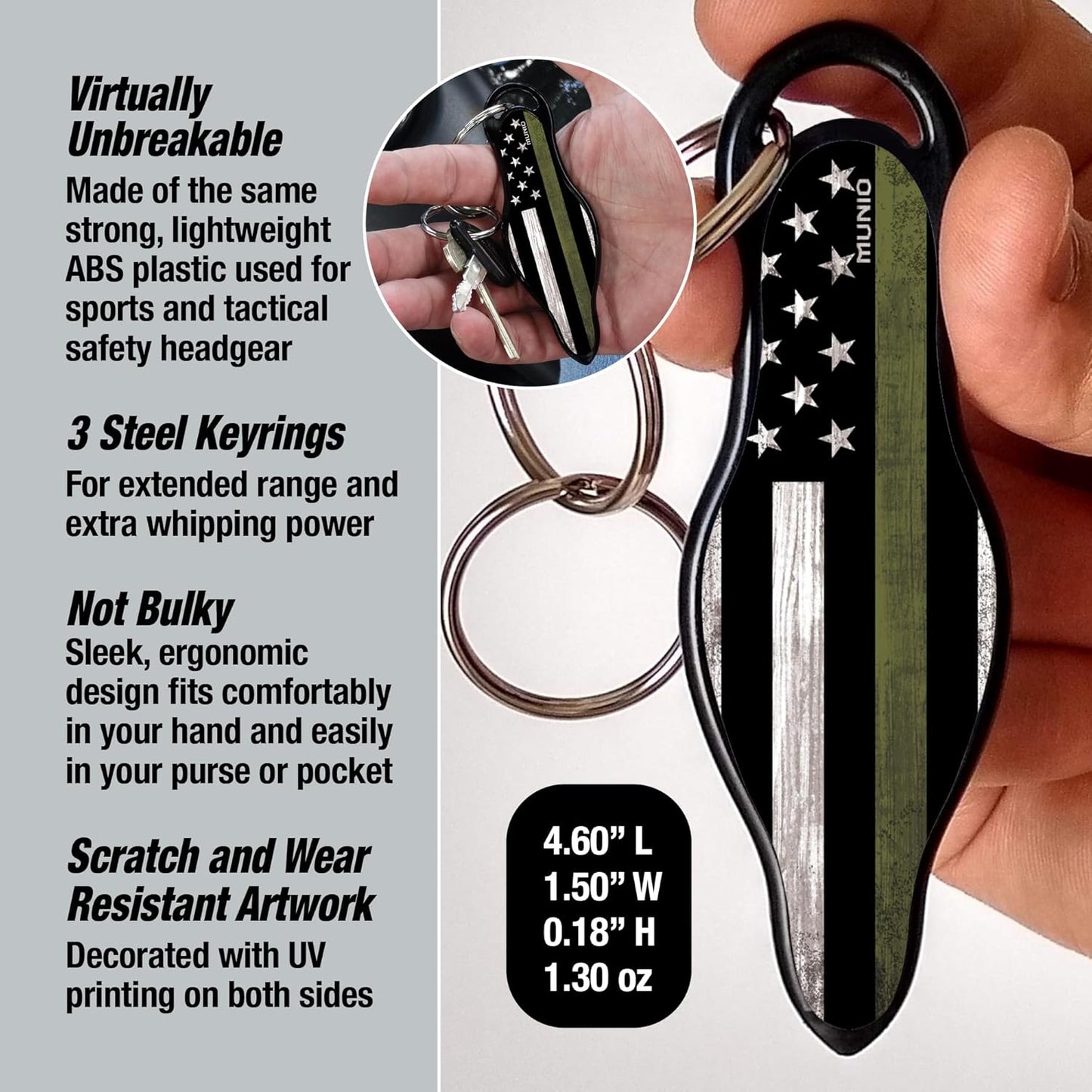 Ultimate Self Defense Keychain - Legal for Airplane Carry - Self Defense Keychain Readi Gear