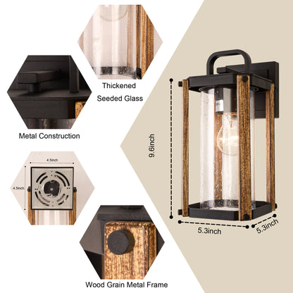 RusticWood Outdoor Porch Lights - Weatherproof Aluminum Alloy - Outdoor porch lights Readi Gear