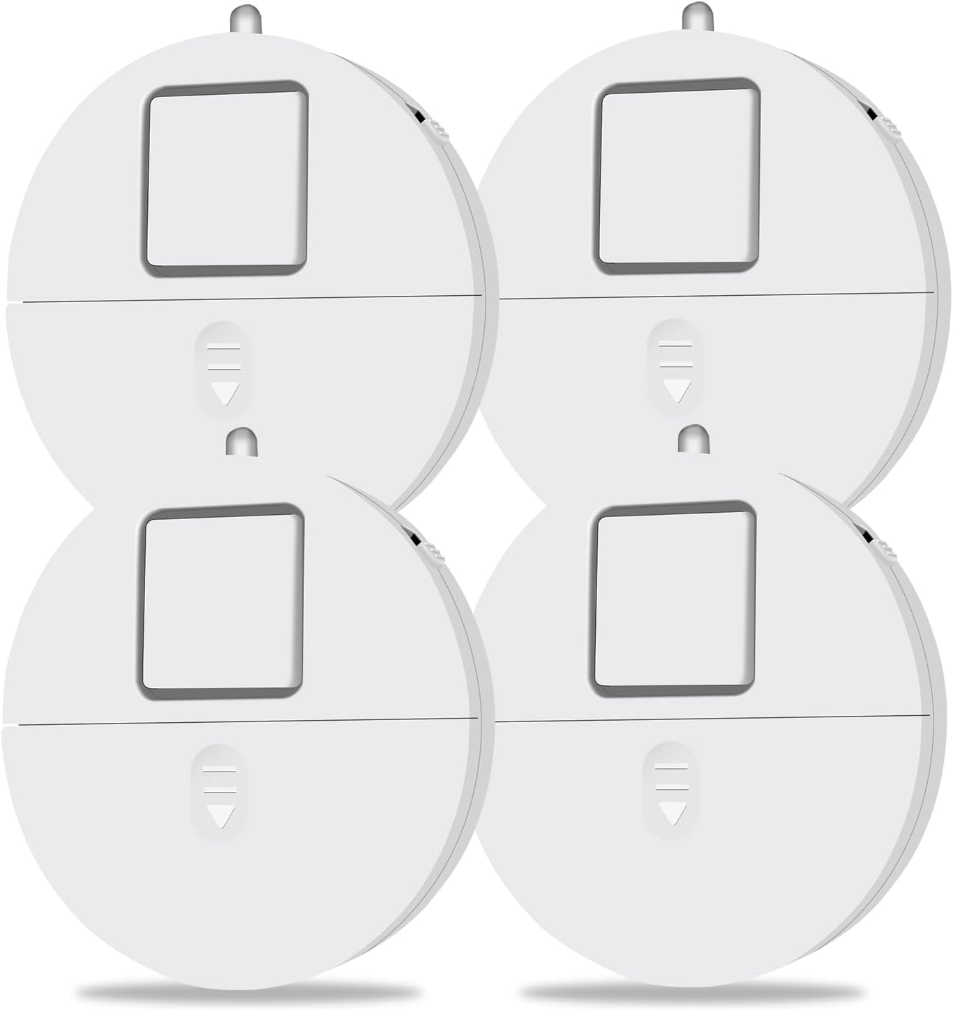 GlassBreak Defender – 4 Wireless Window Alarms with LED & Battery Alert