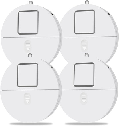 GlassBreak Defender – 4 Wireless Window Alarms with LED & Battery Alert