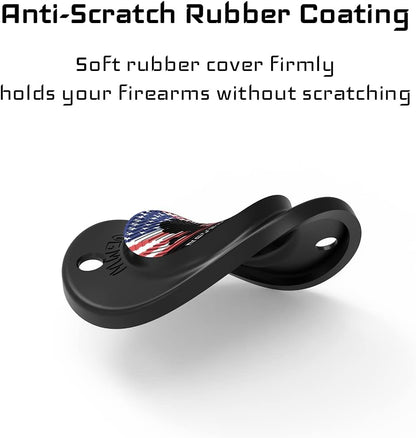 Never Forget Magnetic Concealed Gun Mount 2-Pack for Car, Desk, Wall - Magnetic gun mount Readi Gear