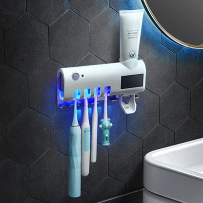 UV Light Toothbrush Holder & Automatic Dispenser - Clean & Sanitized Brushes - UV Light Toothbrush Holder & Automatic Dispenser - Clean & Sanitized Brushes Readi Gear