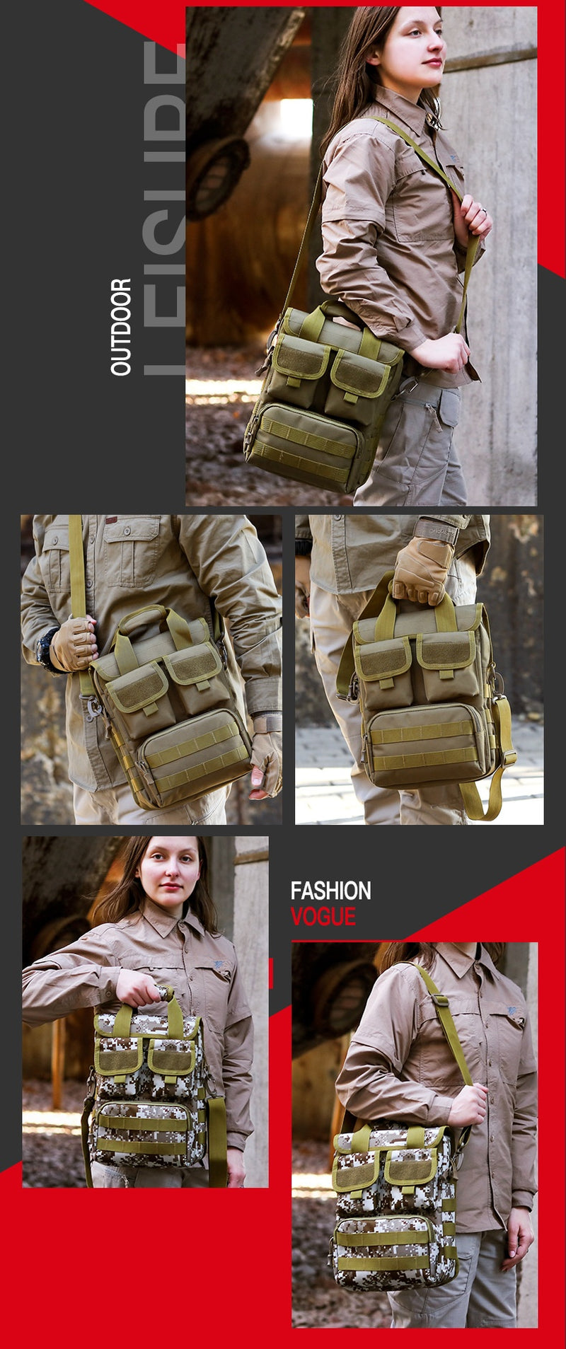 Tactical Trekker - Military Style Crossbody Sling Bag for Men and Women - Readi Gear