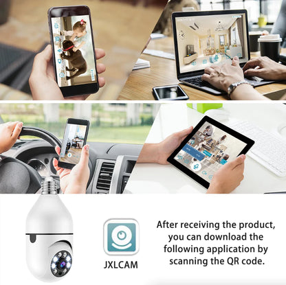 360° Smart Light Bulb Security Camera - 1080P, Wireless, IR Night Vision - 360° Security Camera Readi Gear