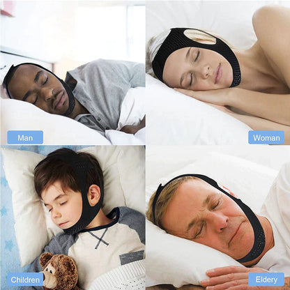 Premium Lycra Anti Snoring Chin Strap - Effective Sleep Apnea Solution - anti snoring chin strap Readi Gear