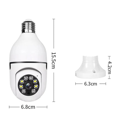 360° Smart Light Bulb Security Camera - 1080P, Wireless, IR Night Vision - 360° Security Camera Readi Gear