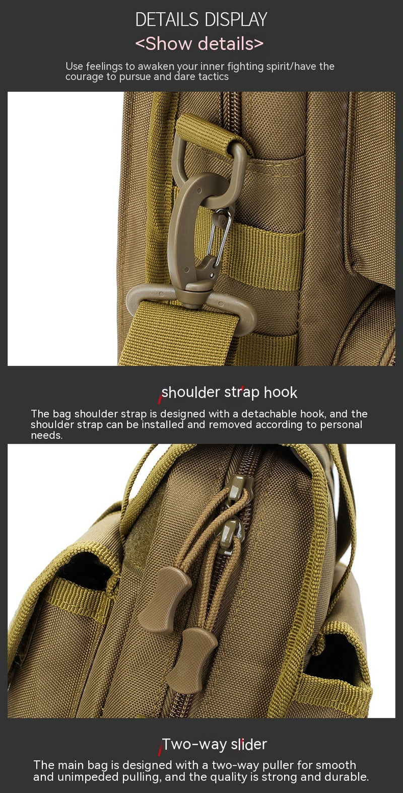 Tactical Trekker - Military Style Crossbody Sling Bag for Men and Women - Readi Gear