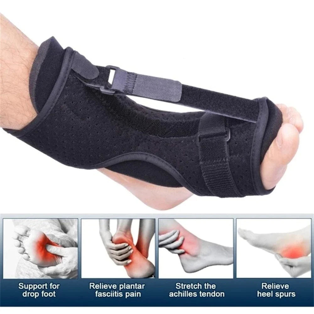 Plantar Relief Pro: Adjustable Night Splint & Foot Drop Brace - Plantar foot brace Readi Gear