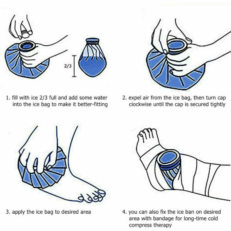 Premium Ice Bag Packs - 3 Pack Hot & Cold Therapy for Pain Relief - Premium Ice Bag Packs - 3 Pack Hot & Cold Therapy for Pain Relief Readi Gear