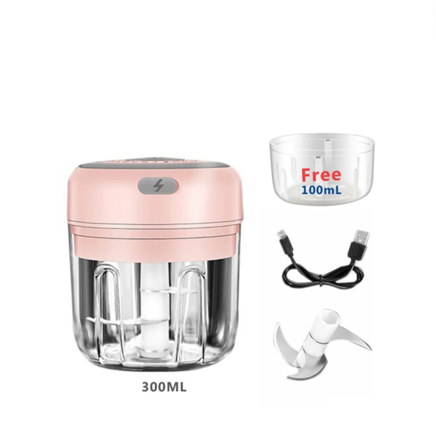 QuickChop Portable Electric Food Processor - USB Rechargeable, BPA Free - Electric Food Processor Readi Gear