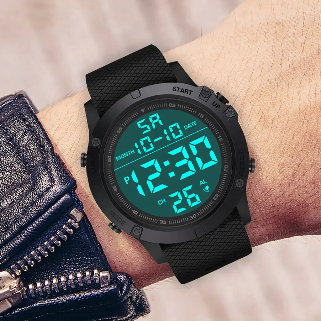 Waterproof Military Digital Sports Watch with LED Backlight for Men - waterproof military watch Readi Gear