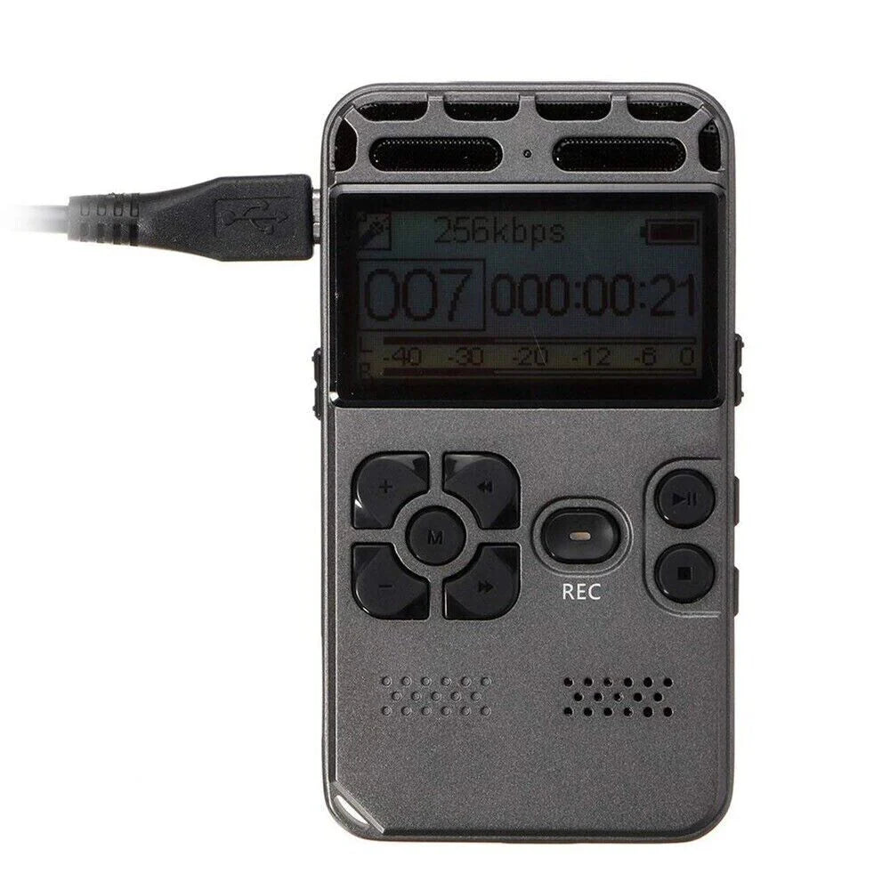 64GB Digital Voice Recorder & MP3 Player with LCD Display - Digital voice recorder Readi Gear